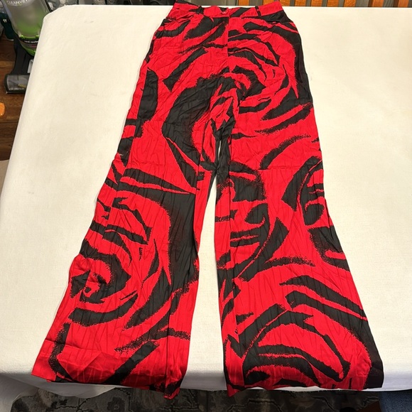 DIANE VON FURSTENBERG Adelaide printed satin-jacquard wide-leg pants - Picture 4 of 7